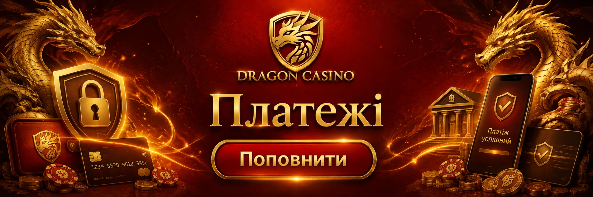 Платежі Drakon Casino — поповнення та безпека